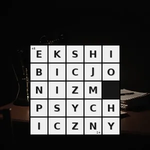 Hasło krzyżówkowe opowiadanie historii o tle seksualnym szczegółów z własnego życia erotycznego sprośnych kawałów dwuznacznych sytuacji pisanie sprośnych listów - ekshibicjonizm psychiczny – rozwiązanie, synonimy, podpowiedzi i definicje krzyżówkowe